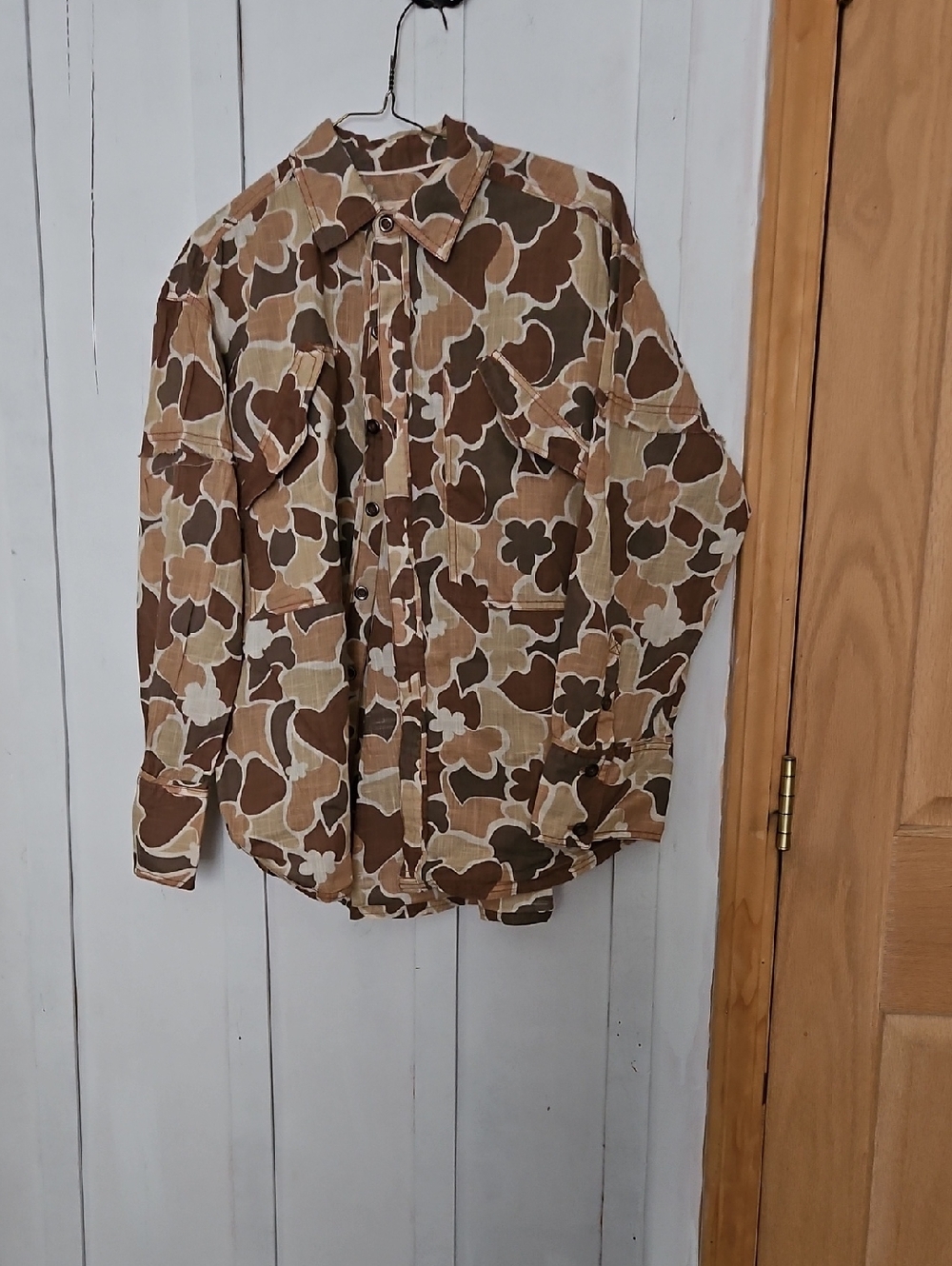 We The Free Brown Floral Patchwork Utility Jacket